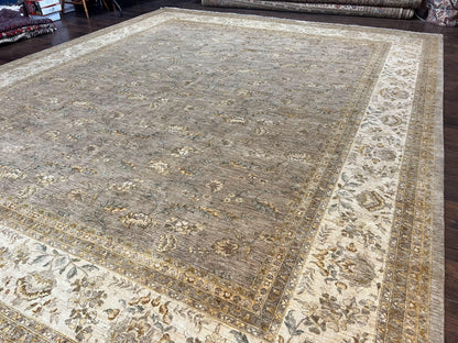 Pak Persian Rug 12x15, Wool Hand Knotted Oriental Floral Carpet, Signed by Master Weaver, 12x15 Large Palace Size Rug