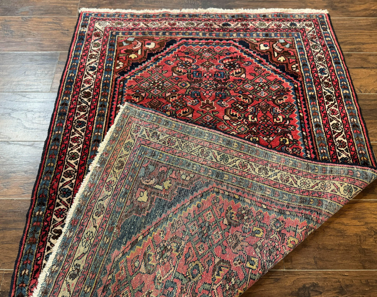 Antique Persian Tribal Rug 3.6 x 5, Hamadan Angelas Rug