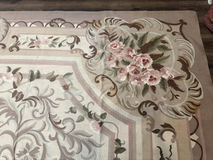 Aubusson Rug Palace Sized 13 X 20 Flatweave Oversized European Design