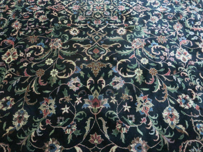 Indo Persian Rug 8x10, Wool Handmade Floral Carpet
