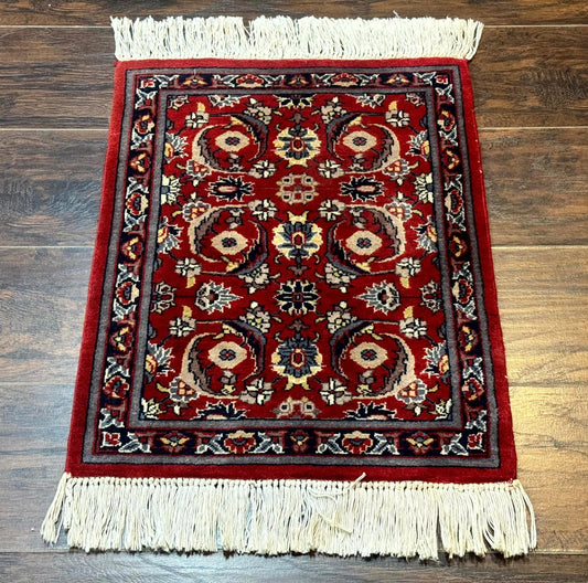 Persian Handmade Wool Rug Small Pak Red Traditional Area Rug