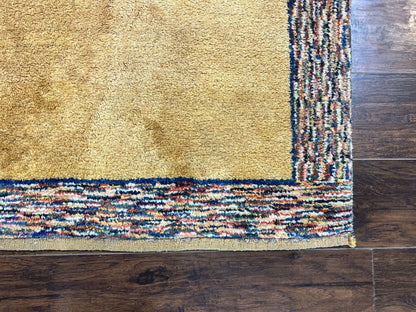 Indo Gabbeh Rug 3.7 x 5 Handmade Wool Tribal Boho Carpet Decor