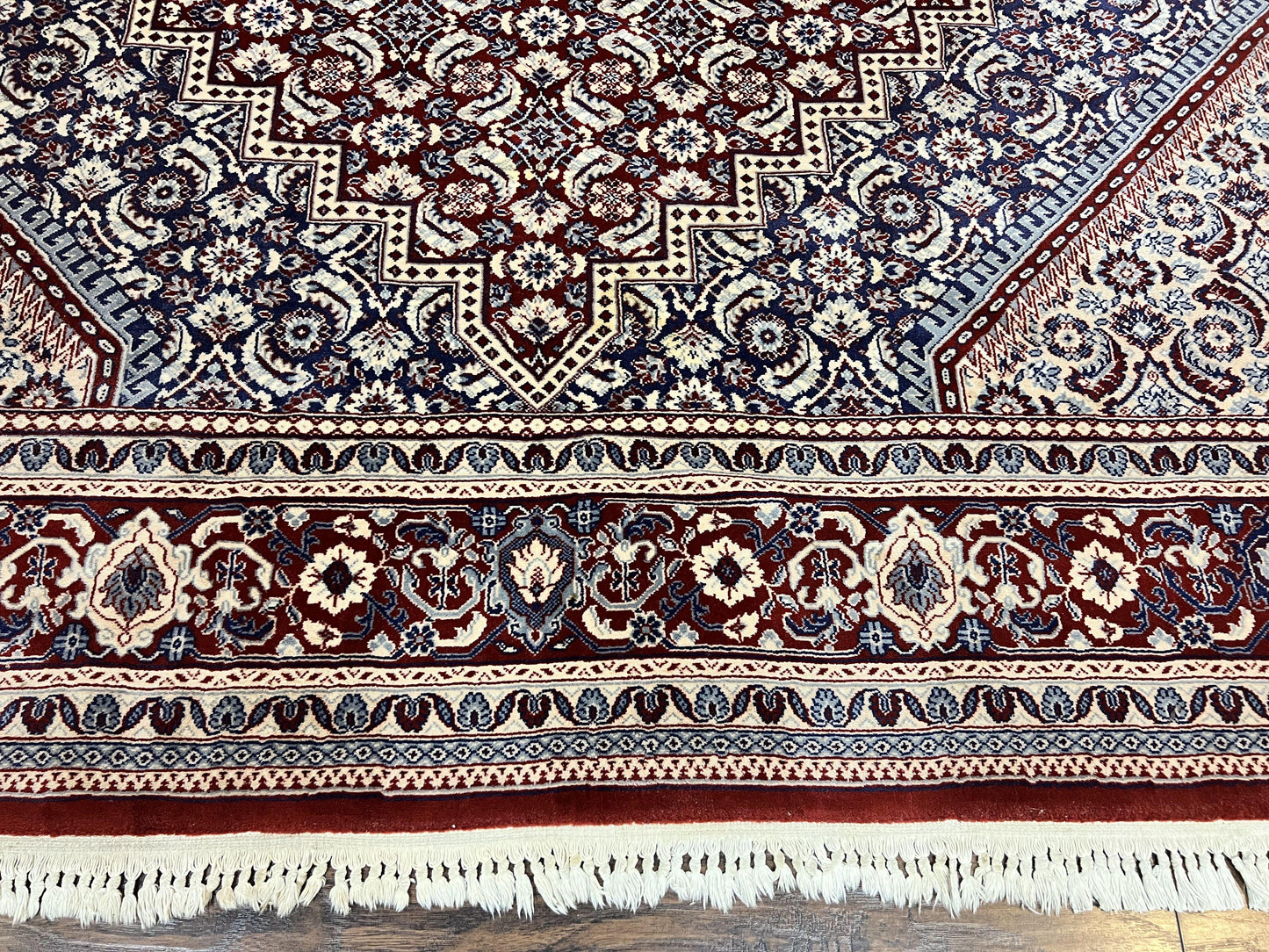 Karastan Rug 8x10, Kara Shah Red Bidjar, Belgium Power Loomed Rug, Wool Pile Karastan Rug, Vintage