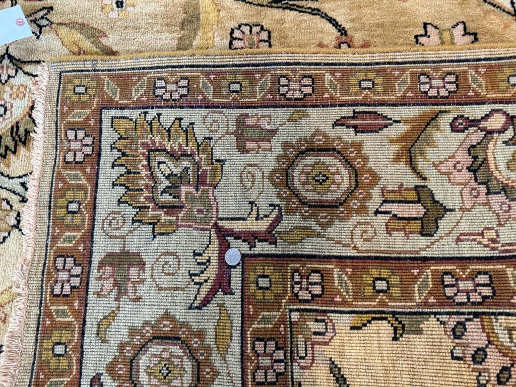 Turkish Oushak Rug 8x10 Vintage Wool Carpet Hand Knotted Deluxe Classic