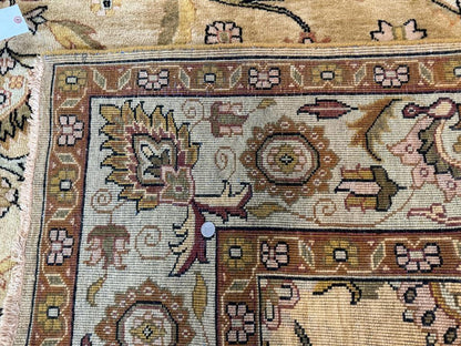 Turkish Oushak Rug 8x10 Vintage Wool Carpet Hand Knotted Deluxe Classic