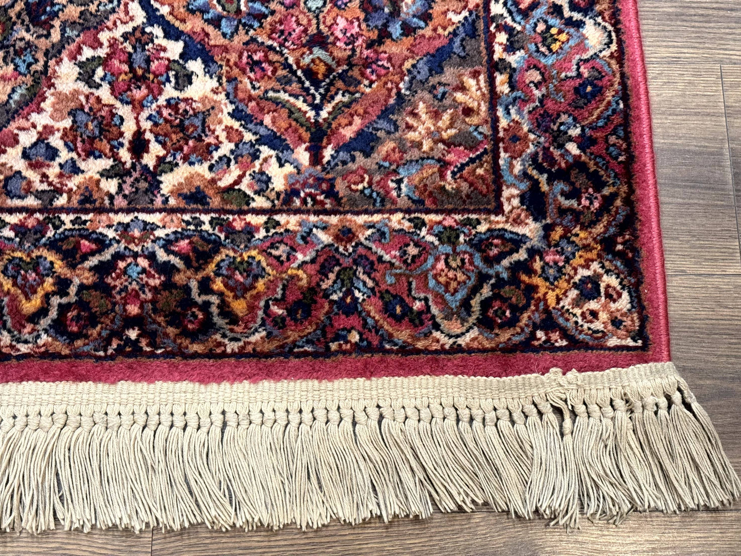 Karastan Rug 3x5 Multicolor Panel Kirman #717, Original 700 Series, Wool Pile, Discontinued