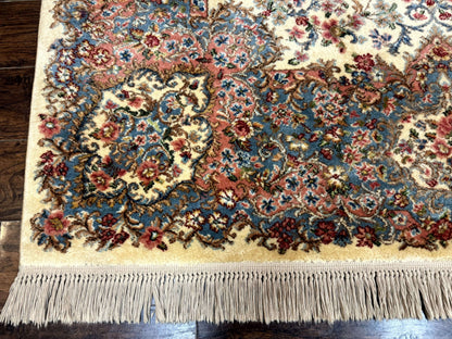 Karastan Kirman Wool Rug Ivory 8.8 X 12 Vintage 700 Series 788