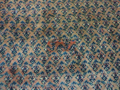 Antique Persian Seraband Runner Rug Three Foot Seven By Eleven Feet Red Wool Mir Pattern