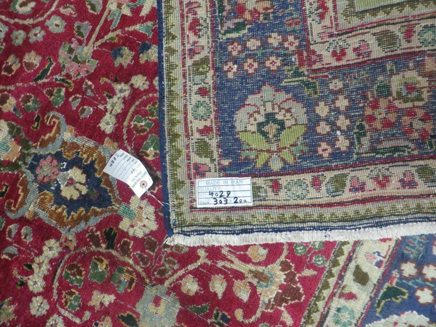 Persian Tabriz Rug 7x10 Hand Knotted Antique Floral Medallion Wool Oriental Carpet