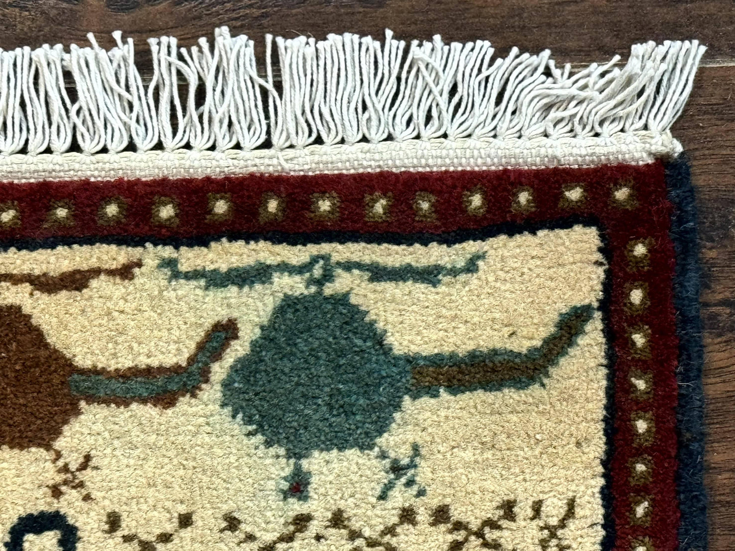 Afghan War Rug Hand Knotted Wool 2 X 2.6 Military Scene With Guns Tanks Helicopters