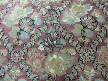Floral Oriental Wool Rug 6x9 Handmade From India High Quality