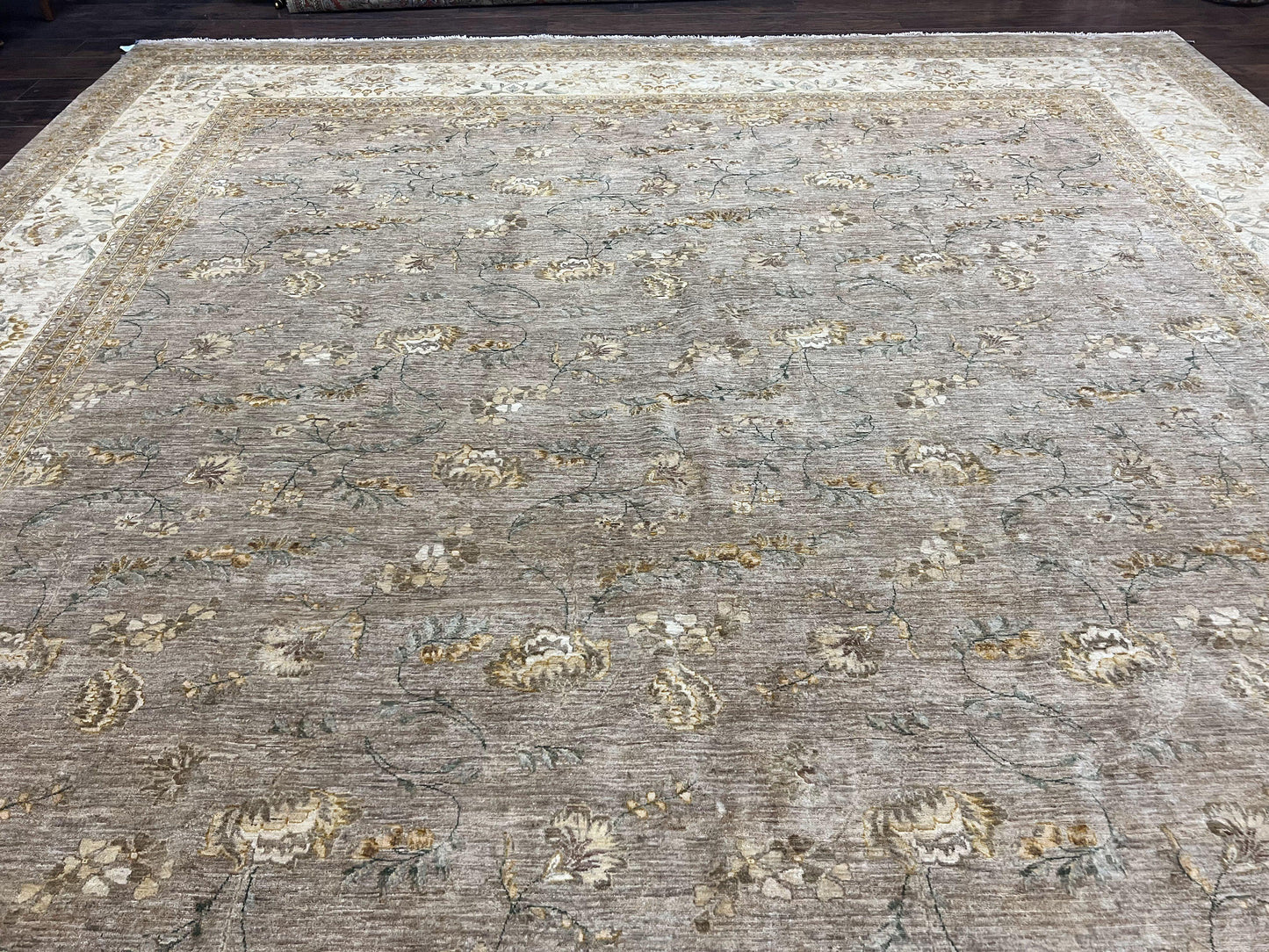 Pak Persian Rug 12x15, Wool Hand Knotted Oriental Floral Carpet, Signed by Master Weaver, 12x15 Large Palace Size Rug