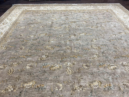 Pak Persian Rug 12x15, Wool Hand Knotted Oriental Floral Carpet, Signed by Master Weaver, 12x15 Large Palace Size Rug
