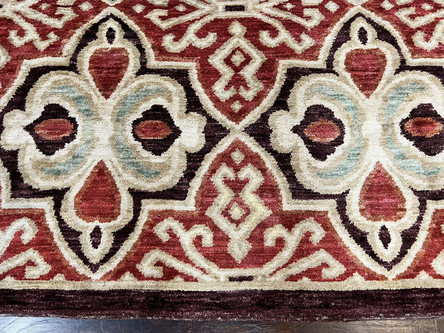 Portuguese Rug 9x12 Vintage Handmade Wool Carpet Handcrafted For Timeless Interiors