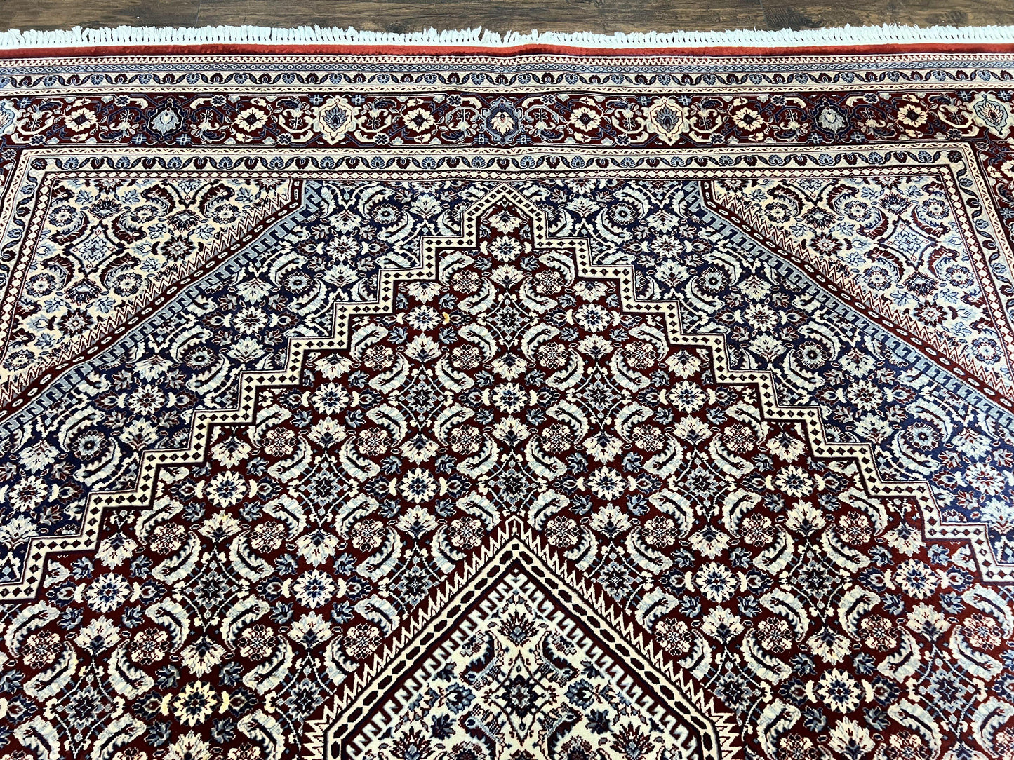 Karastan Rug 8x10, Kara Shah Red Bidjar, Belgium Power Loomed Rug, Wool Pile Karastan Rug, Vintage