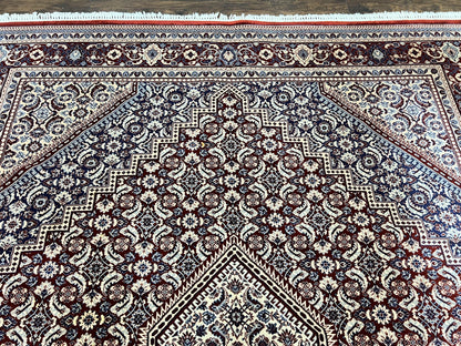 Karastan Rug 8x10, Kara Shah Red Bidjar, Belgium Power Loomed Rug, Wool Pile Karastan Rug, Vintage