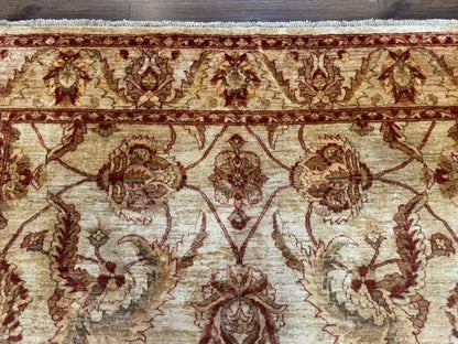 Indian Mahal Rug 7x9 Wool Handmade Area Rug