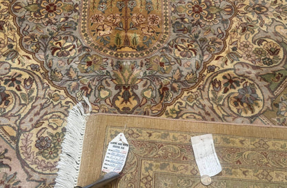 Pak Persian Rug 9x12 Hand Knotted Wool Diamond Panel Design