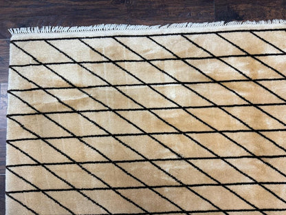 German Wool Rug 7x10 Hand Knotted Contemporary Area Carpet