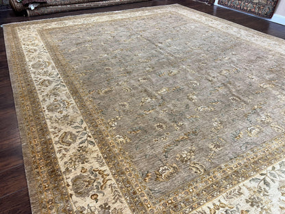 Pak Persian Rug 12x15, Wool Hand Knotted Oriental Floral Carpet, Signed by Master Weaver, 12x15 Large Palace Size Rug