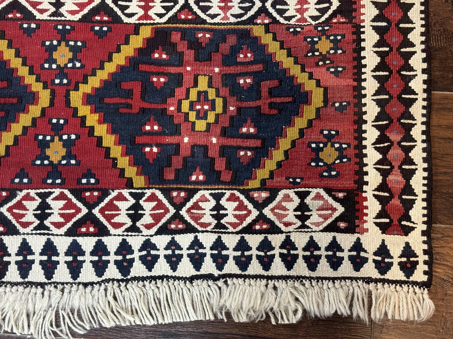 Kilim Rug 5x7 Caucasian Russian Flatweave Vintage Carpet Tribal Boho