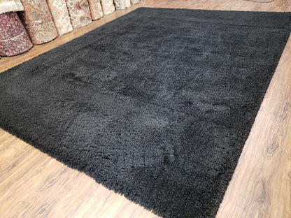 Safavieh Milan Black Shag Rug 8x10 Room Size Modern Contemporary Carpet