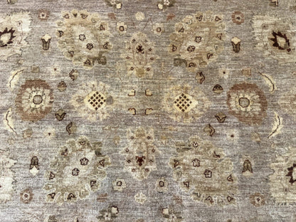 Pakistani Peshawar Rug 8x11, Indo Persian Mahal Carpet, Traditional Wool Oriental Rug