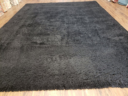 Safavieh Milan Black Shag Rug 8x10 Room Size Modern Contemporary Carpet