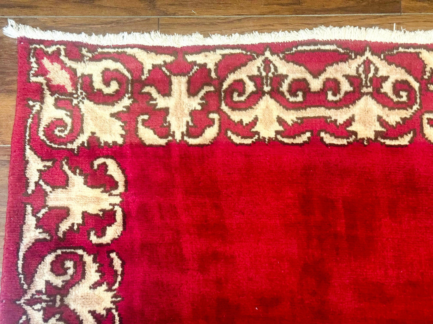 Red Persian Kerman Runner Rug 3x16