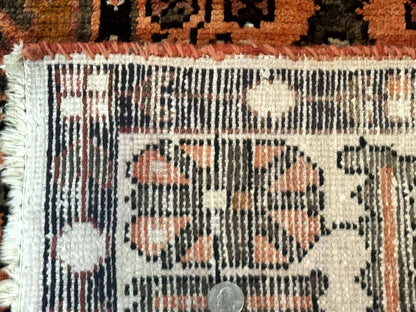 Persian Bakhtiari Tribal Rug 7x10 Hand Knotted Wool Panel Vintage Semi Antique