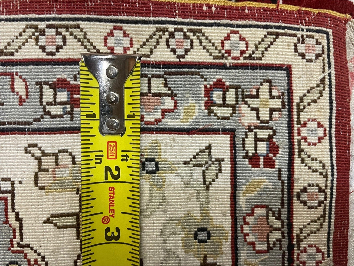 Vintage Handmade Chinese Silk Rug 4x6 Hand Knotted Oriental Silk 400 KPSI