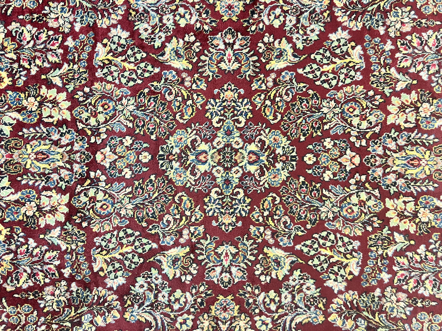 Karastan Rug 9x12 Red Sarouk #785, Wool Karastan Carpet, Discontinued Vintage, Original 700 Series, Karastan Area Rug
