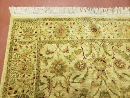 Belgian Power Loomed Rug 5x7 Vintage Oriental Wool Carpet Beige