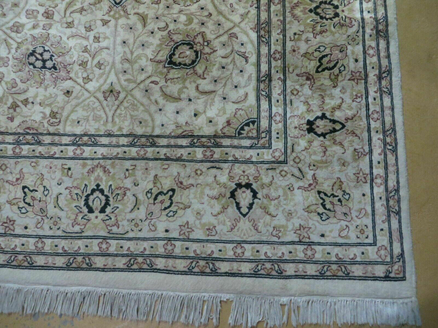 Handmade Wool Rug From Pakistan Oriental Floral 6x9 Vintage Carpet