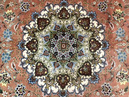 Palace Size Persian Tabriz Rug 12x17, Medallion Carpet, Fine 250 KPSI, Stunning