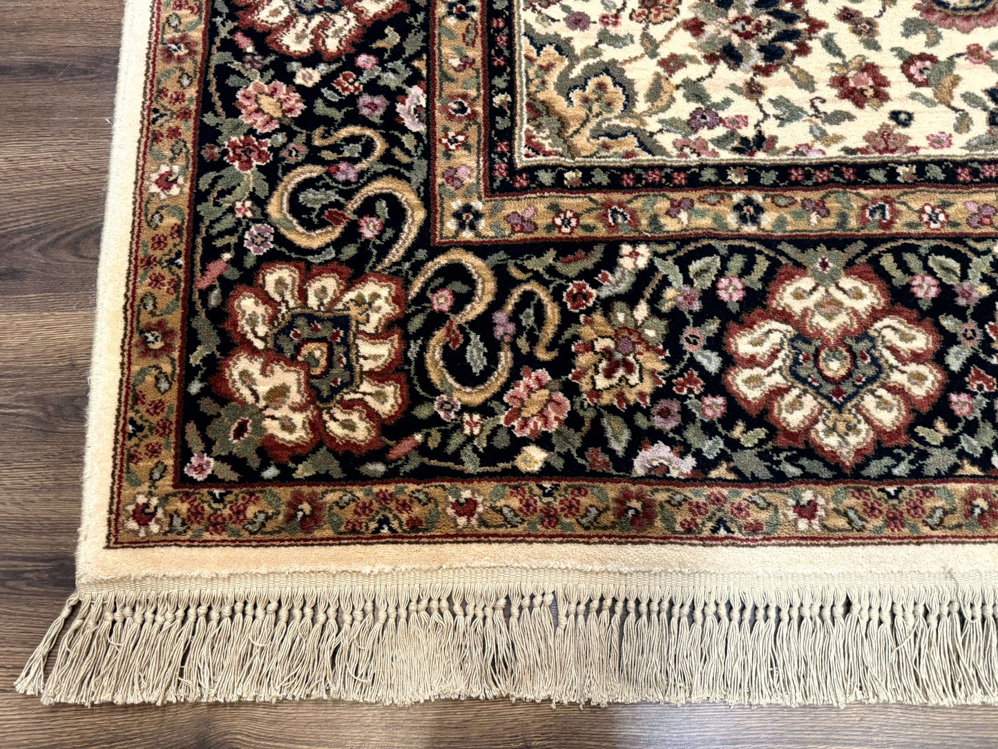 Karastan Rug 8.8 x 12 Ivory Indo Kirman #700/706, Wool Original Series