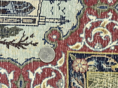 Persian Isfahan Pictorial Rug 3.6 x 5.7, Very Fine 400 KPSI, Historical Buildings, Signed By Masterweaver, Handmade