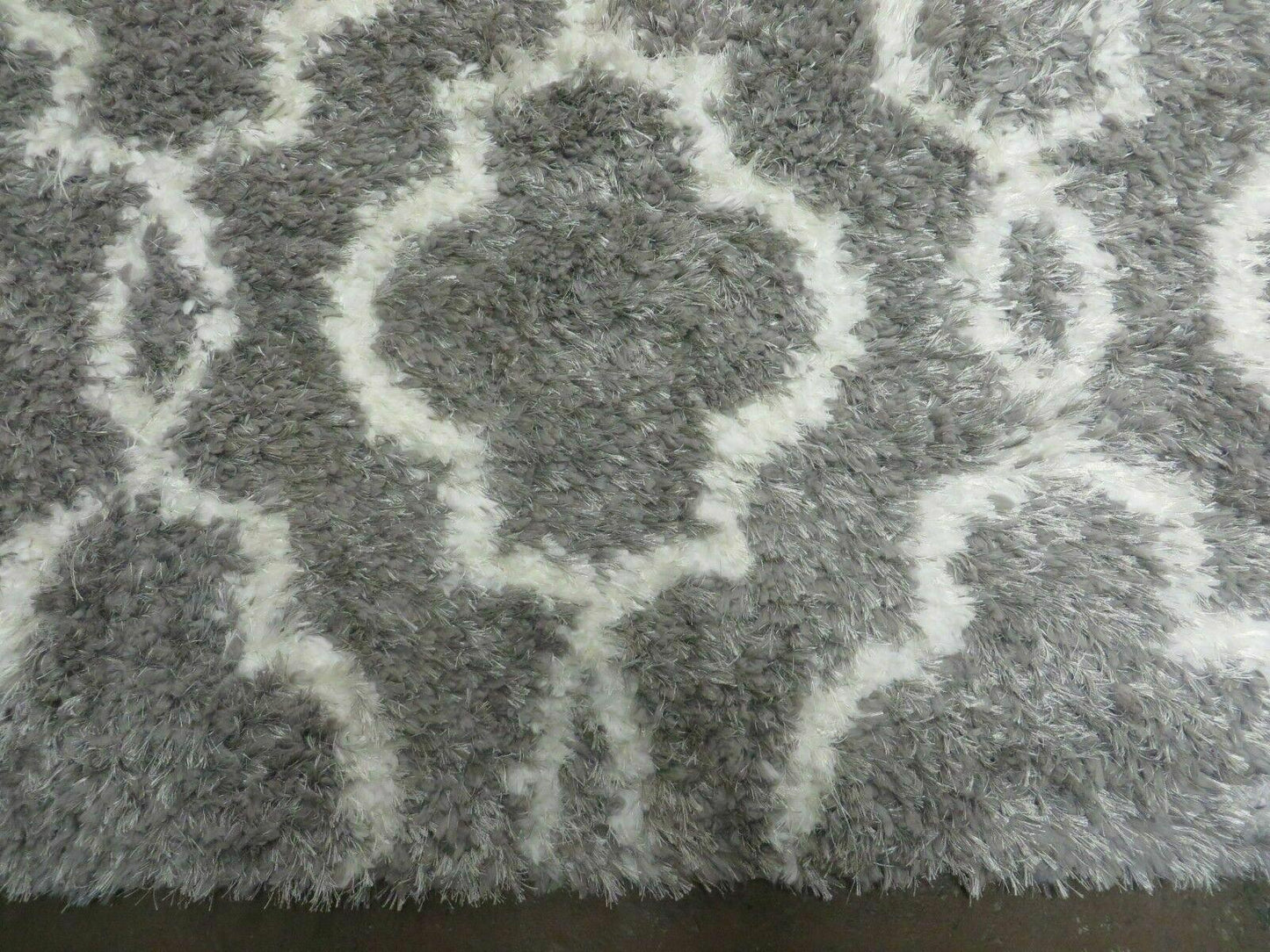 Israel Made Glimmer Shag Rug 5X7 Acrylic Boho Contemporary Home Decor