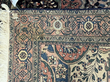 Antique Persian Sarouk Farahan Rug 4x7 Collectible Carpet