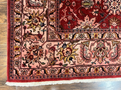 Persian Tabriz Rug 10x12 Floral Allover Handmade Vintage Wool Carpet
