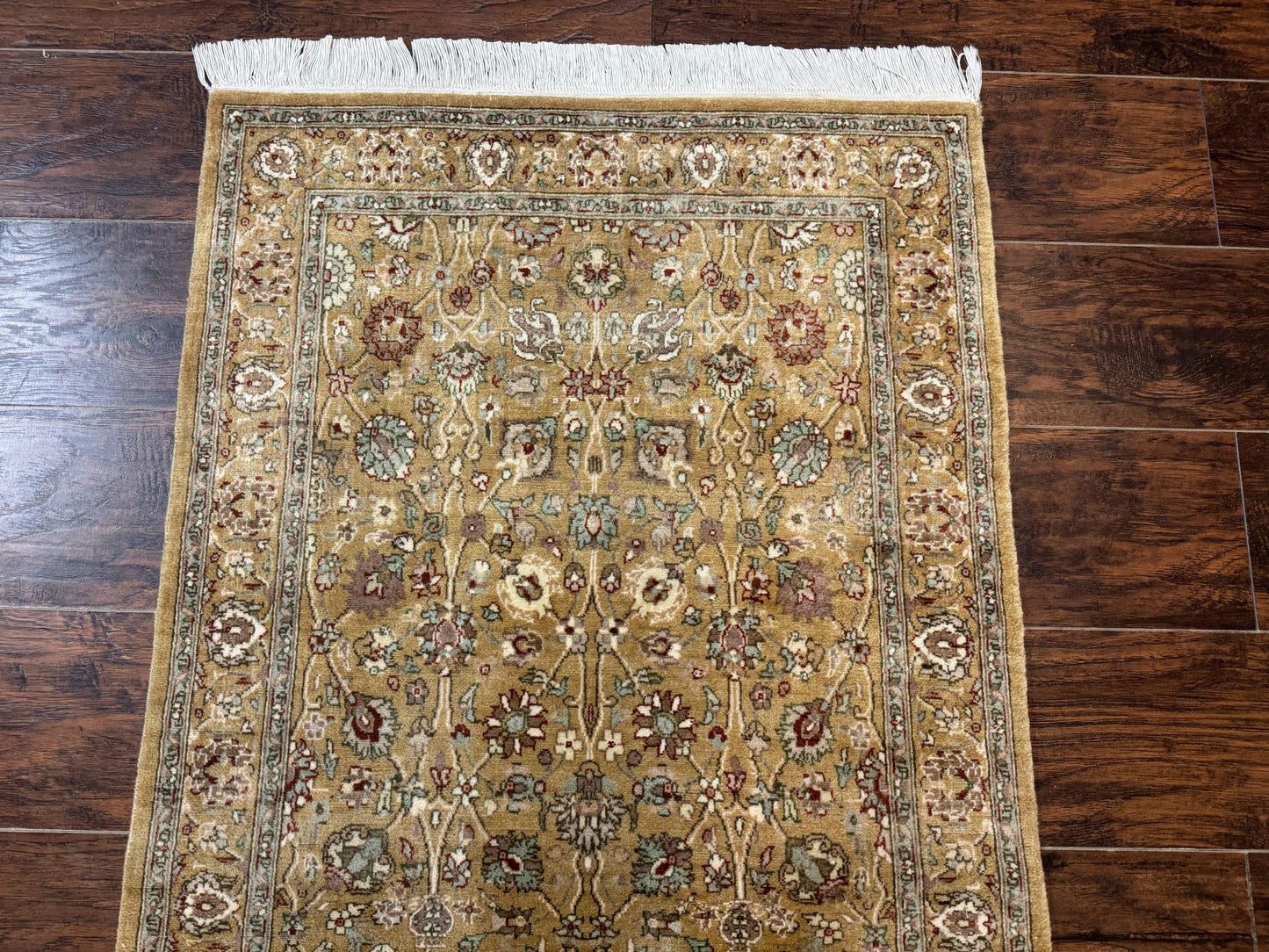 Persian Runner Rug 3x8, Traditional Wool Runner Rug for Hallway or Kitchen, Pak Persian Rug, Fine 225 KPSI