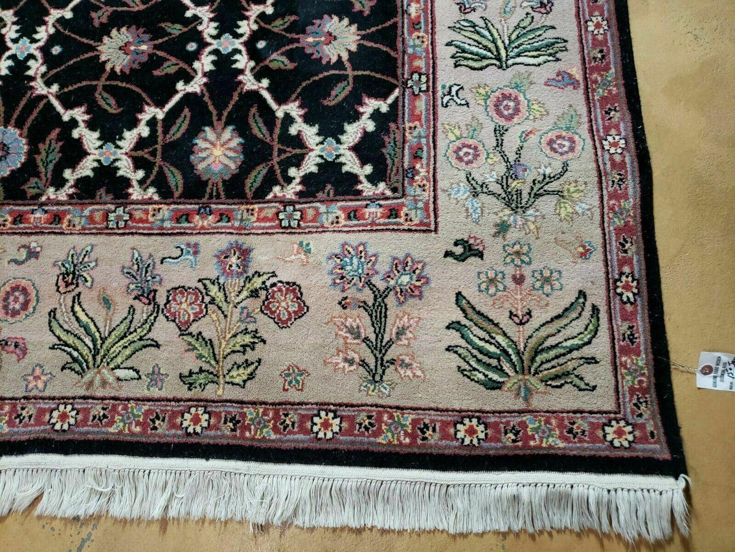 Handmade Wool Rug 6x9 Floral Oriental Hand Knotted Made In India