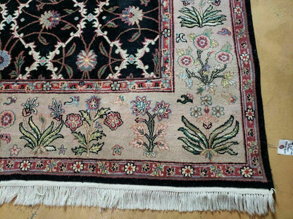 Handmade Wool Rug 6x9 Floral Oriental Hand Knotted Made In India