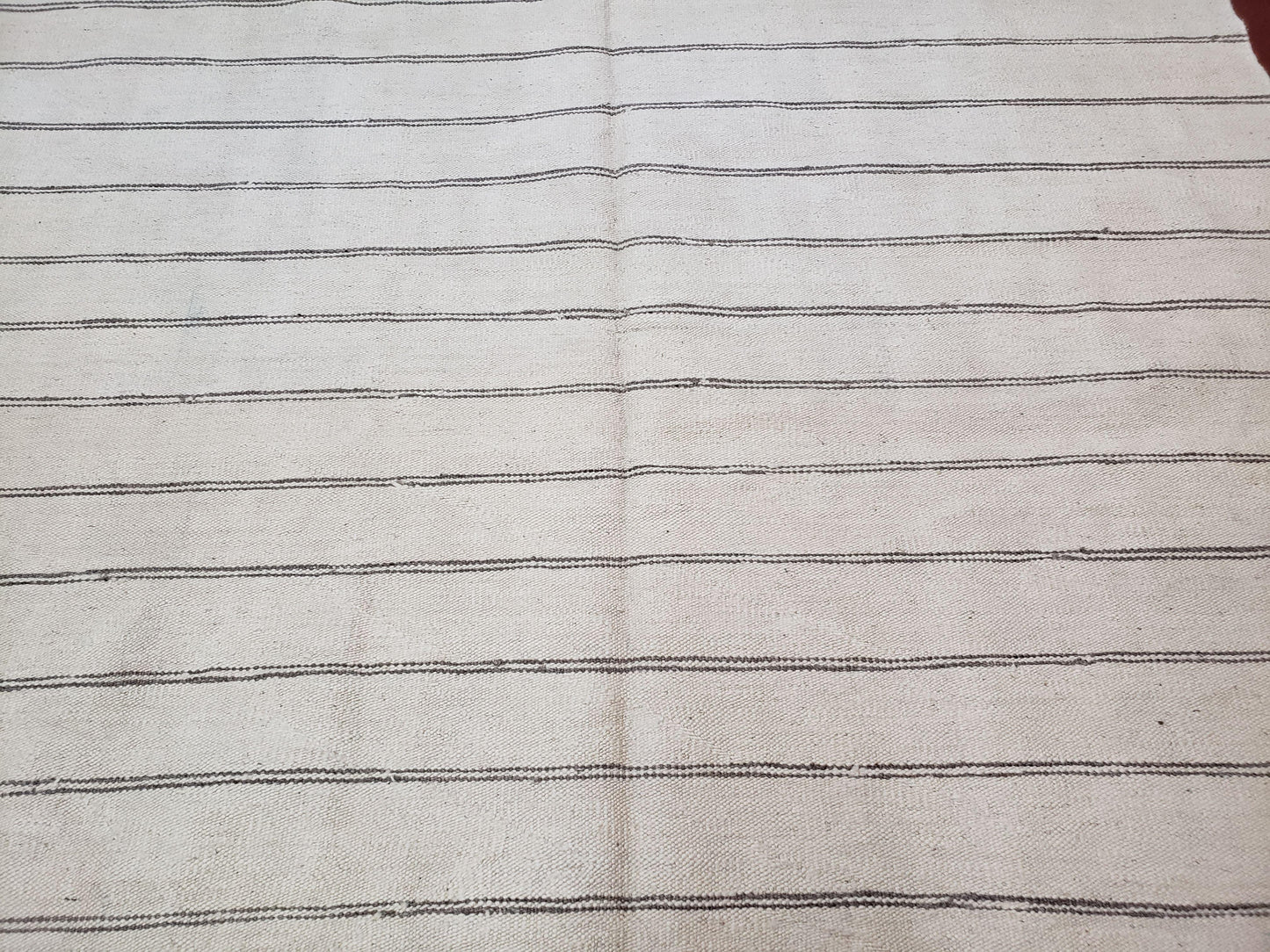 Turkish Kilim Rug Hand Knotted Striped Wool Area Rug 5x8 Southwestern Style