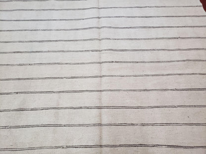 Turkish Kilim Rug Hand Knotted Striped Wool Area Rug 5x8 Southwestern Style