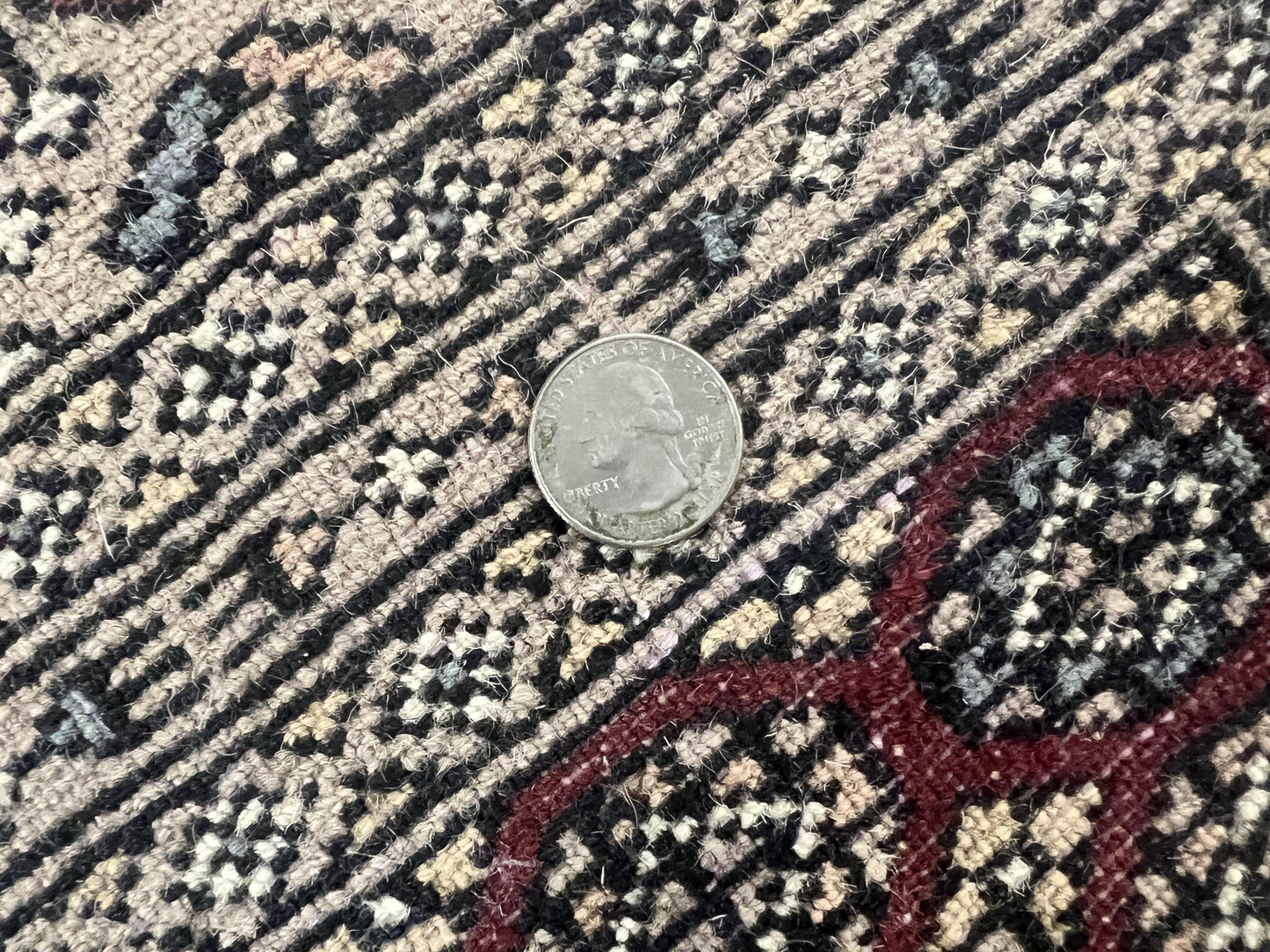 Pakistani Bokhara Rug 6x8 Handmade Wool Turkmen Carpet Vintage Red