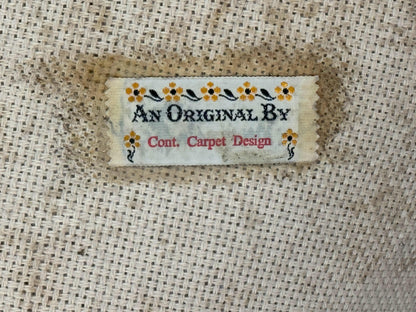 Vintage Lime Green Round Wool Rug 9x9 Hand Tufted Open Field