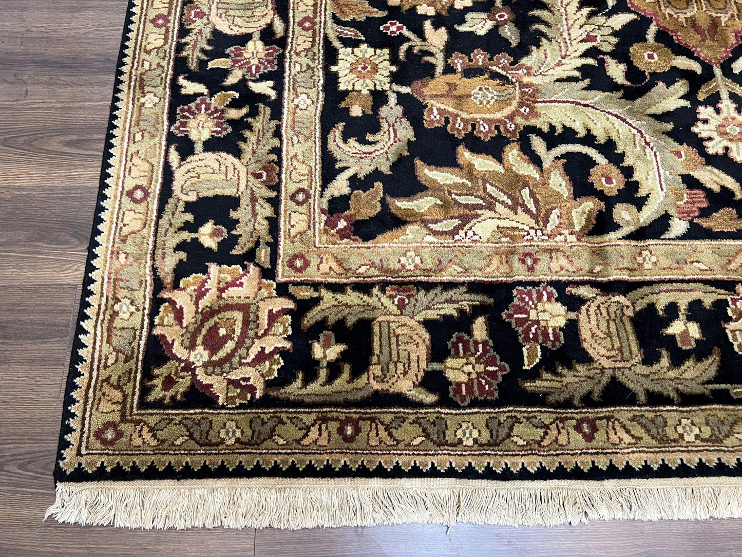 Indo Mahal Sultanabad Rug 8x11 Vintage Handmade Wool Floral Oriental Carpet