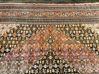 Rare Antique Persian Tabriz Rug 9x12, Red, Handmade, Wool