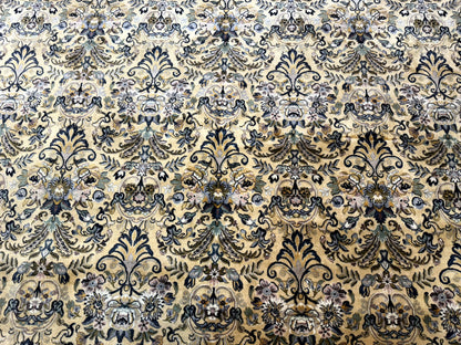 Pak Persian Rug 8x10, Allover Pattern, Fine 225 KPSI, Cream